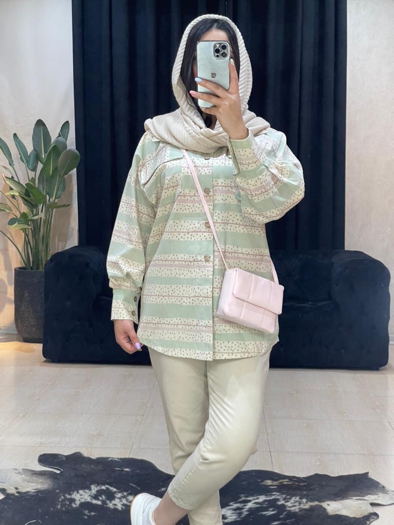 مانتو طرحدار لینن کد 1128