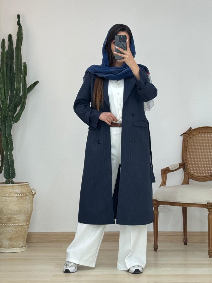 مانتو دیپلمات بلند کد 12796