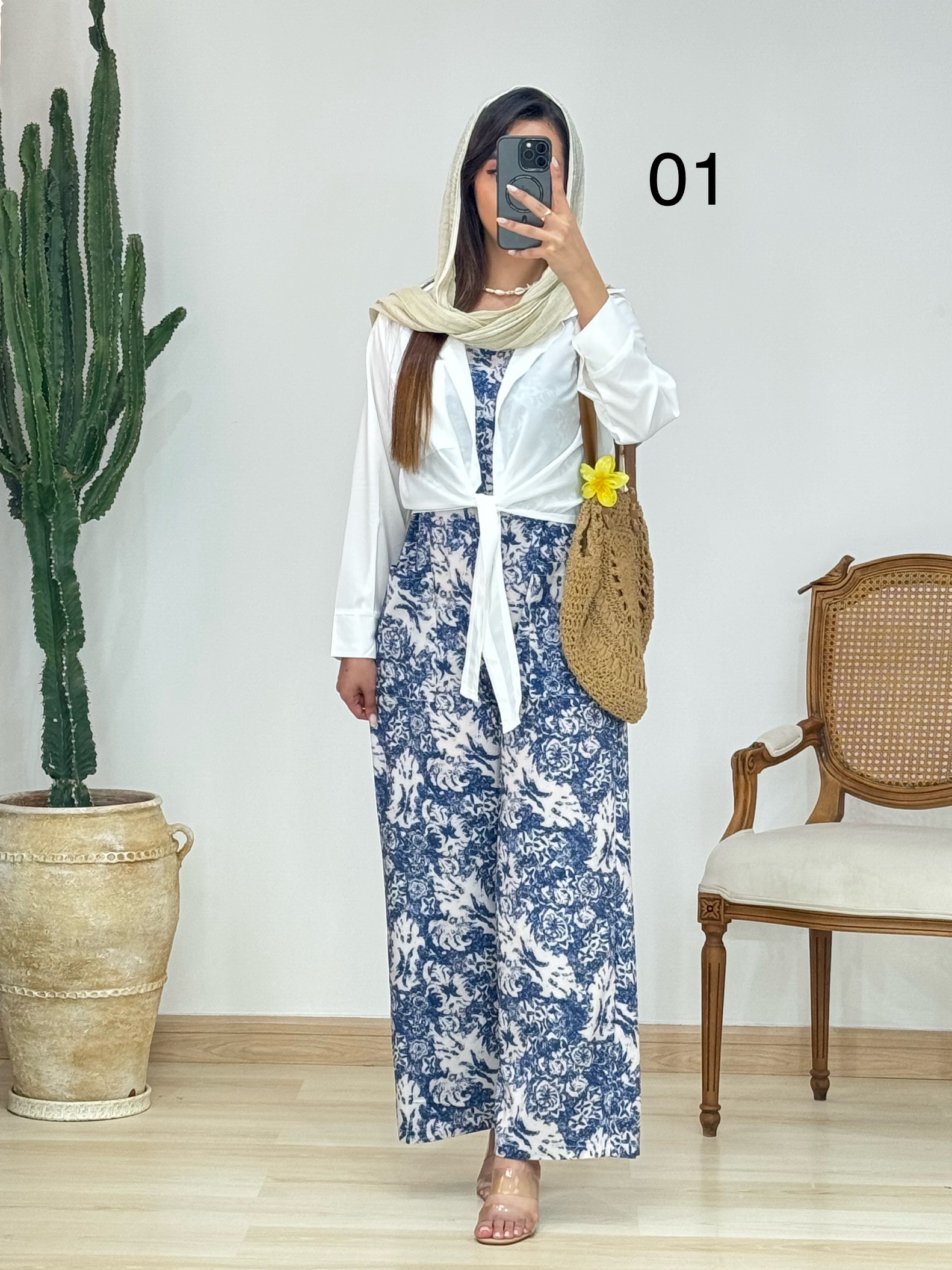 ست شومیز و اوورال کد 12726