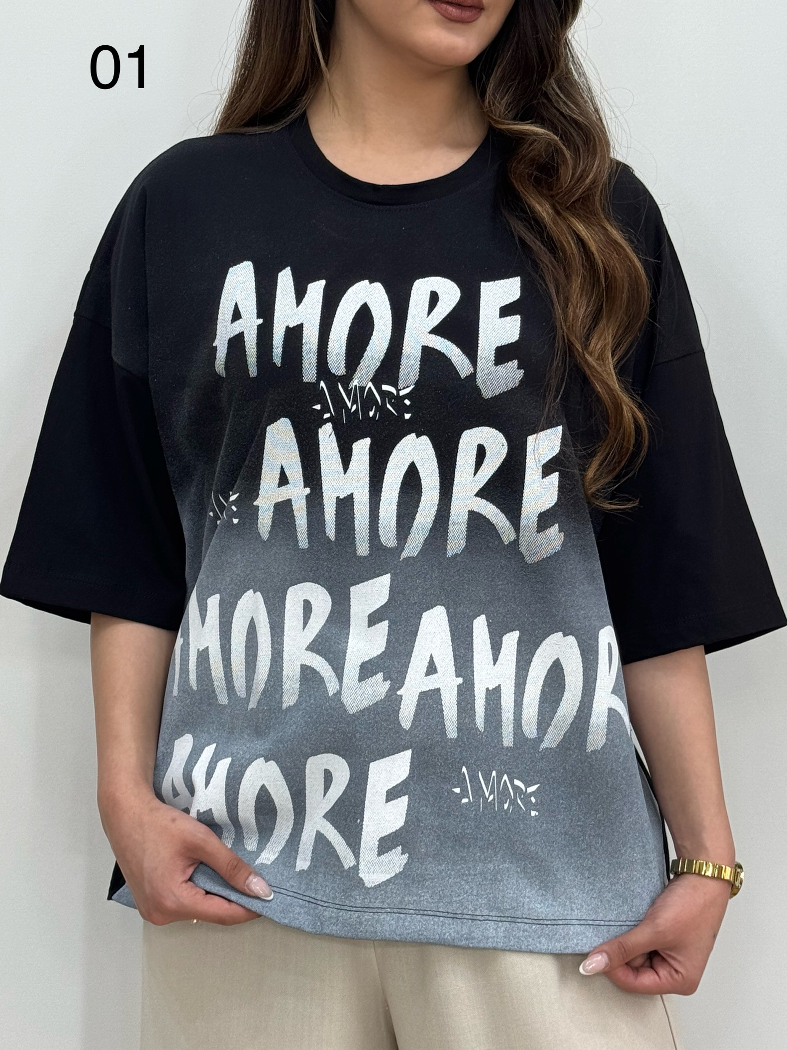 تیشرت باکسی آمور کد 12493