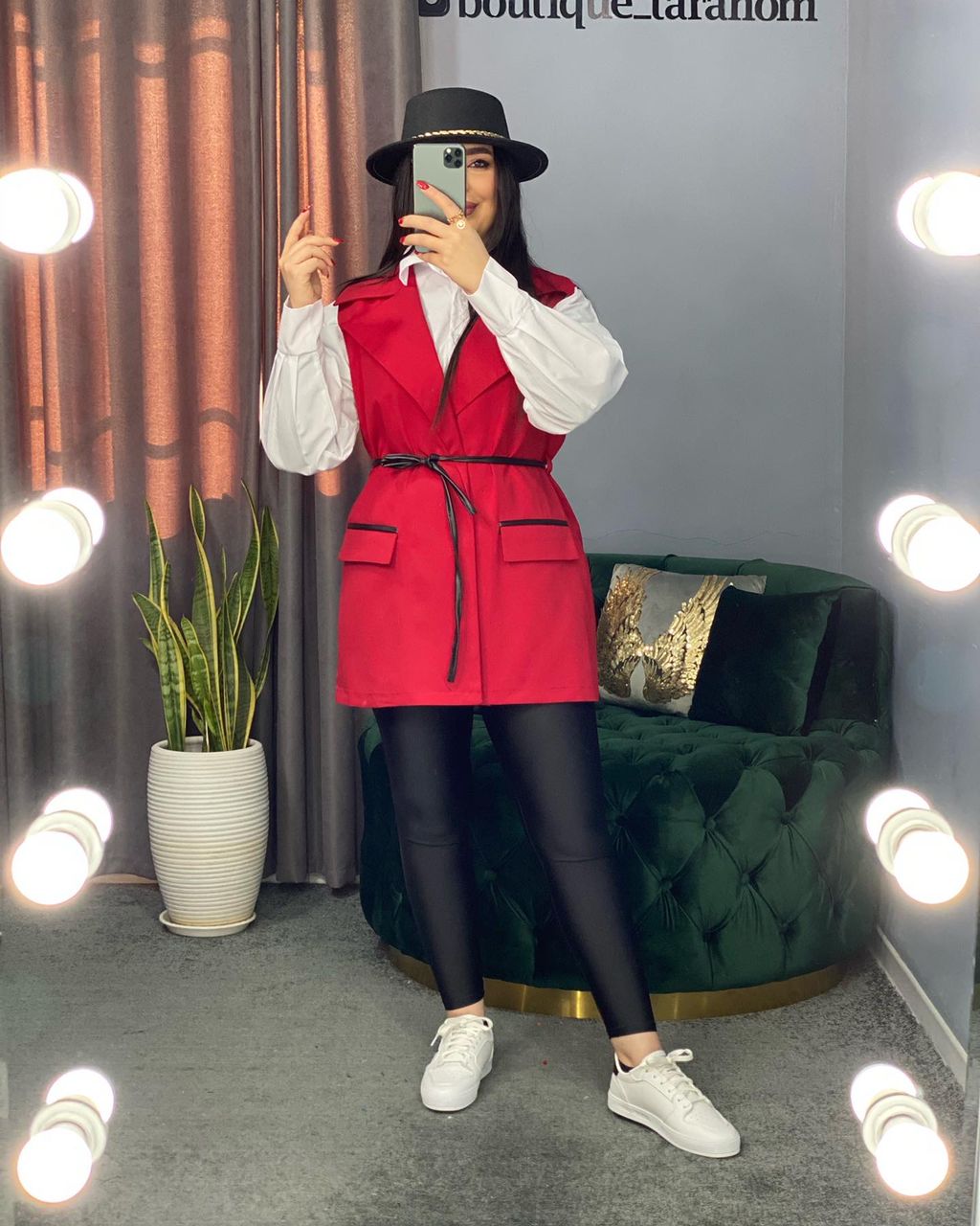 وست ترکیبی با چرم کد 252