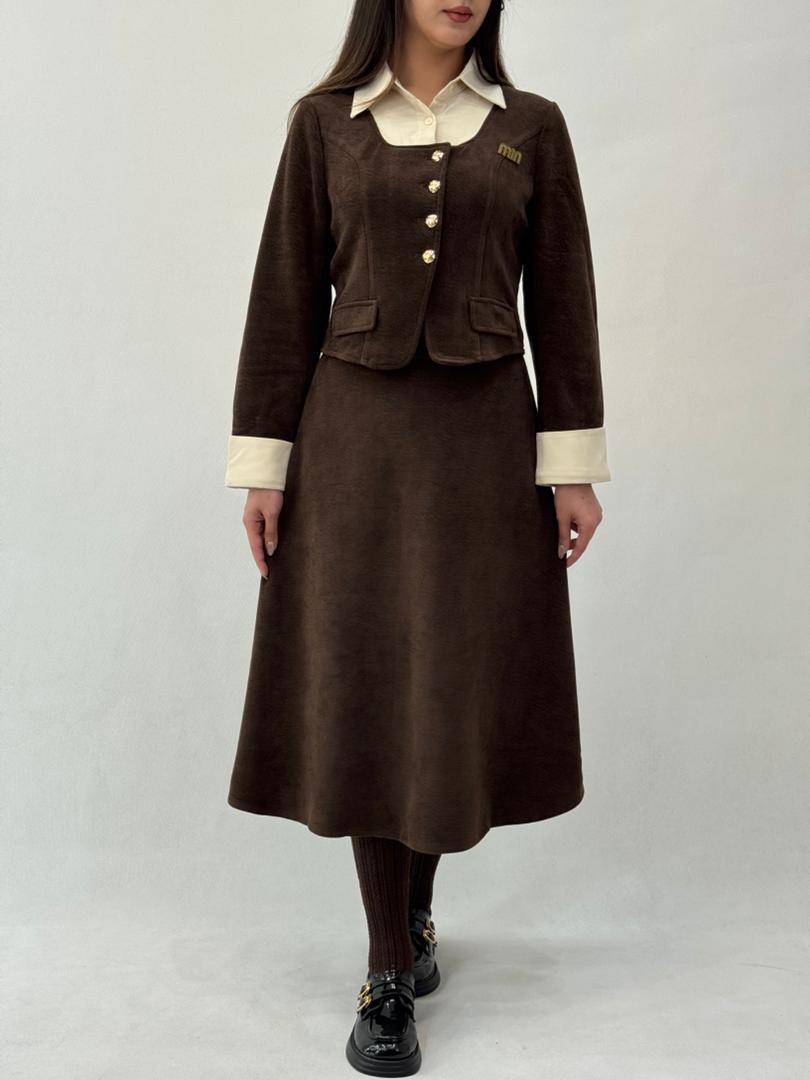 کت و دامن وارداتی کد 12939