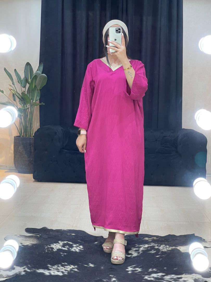 مانتو پیراهنی نوار طلایی کد 1098