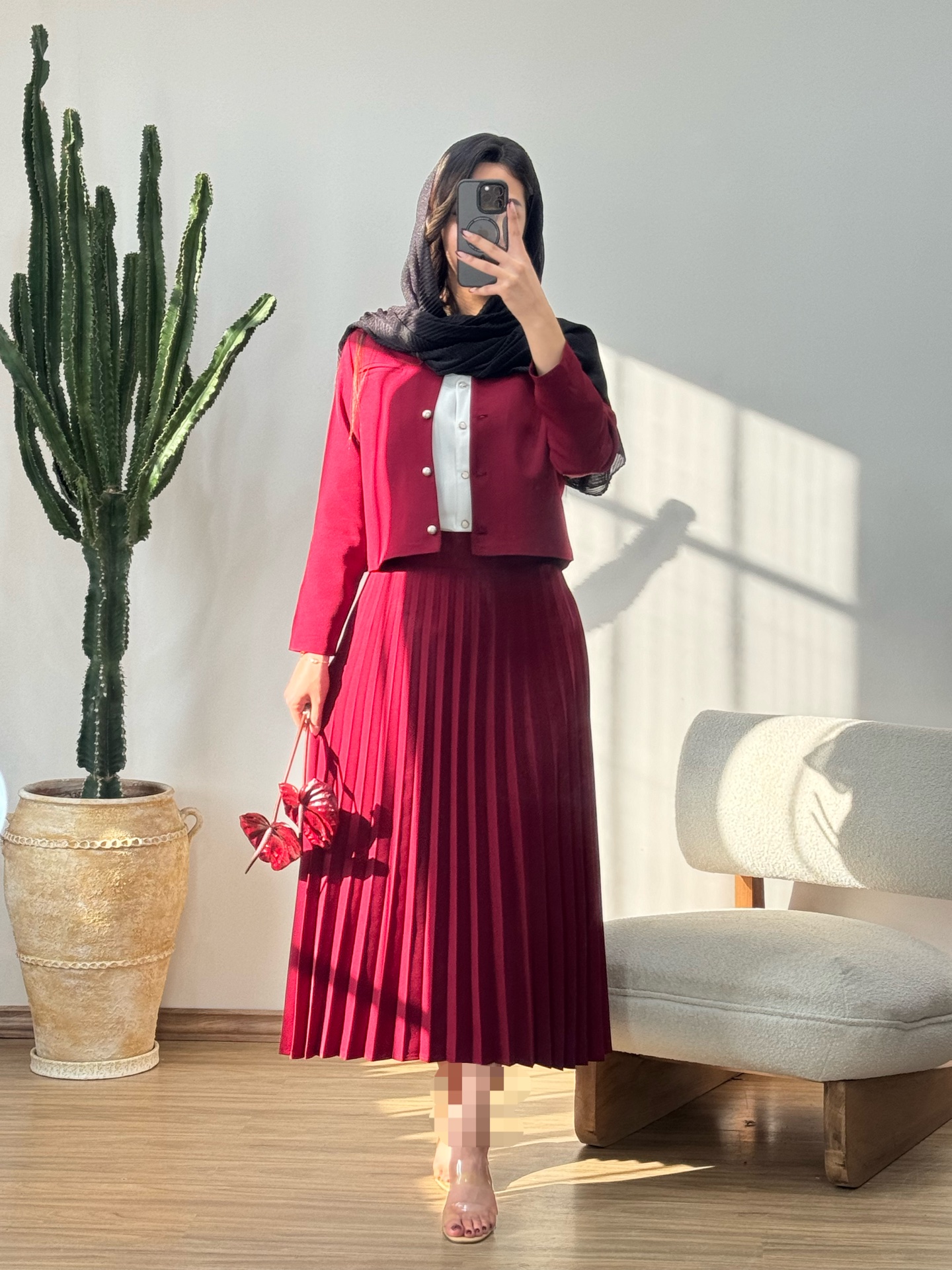 کت و دامن پلیسه کد 12313