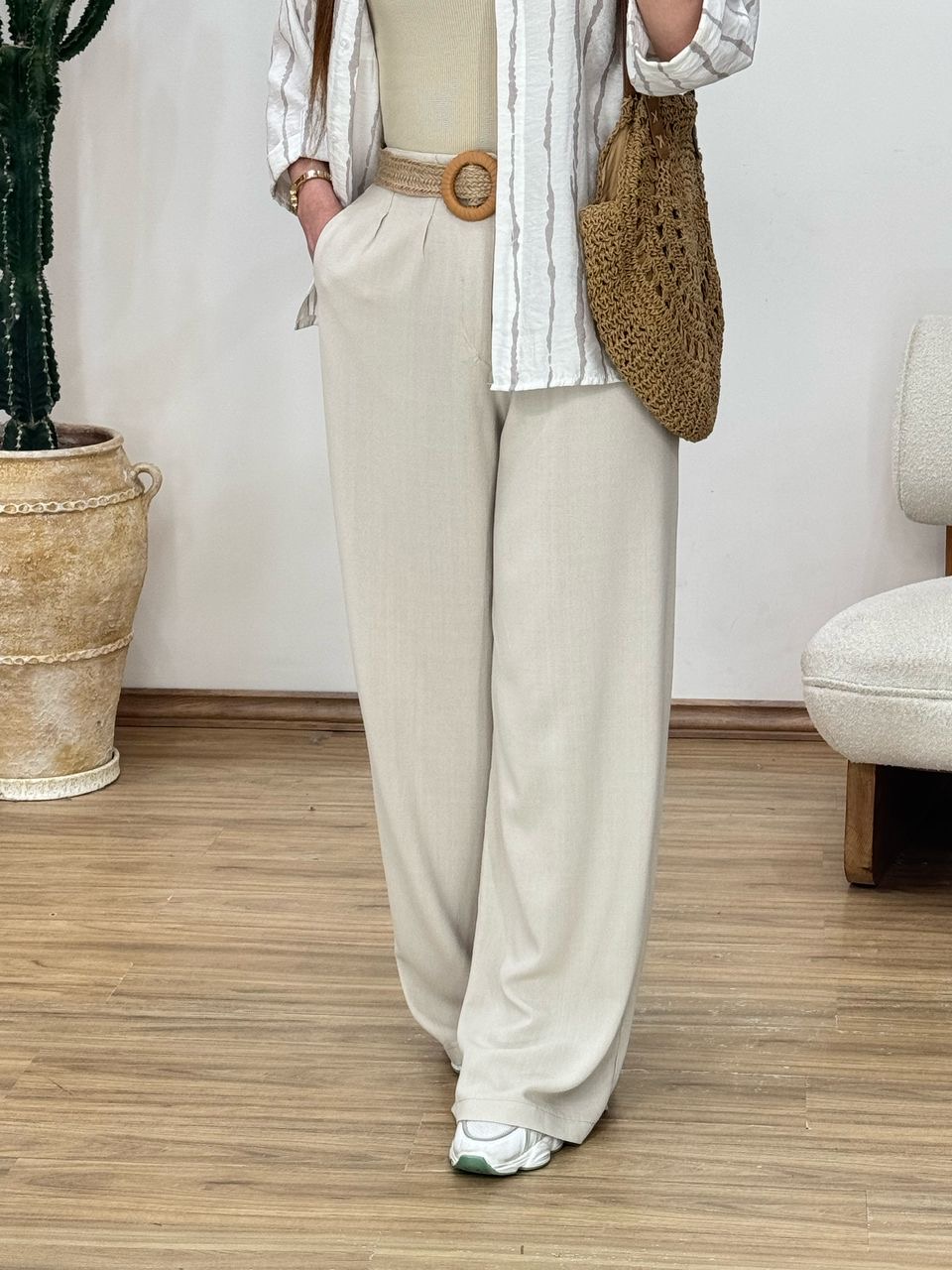 شلوار لینن ترک کد 12439