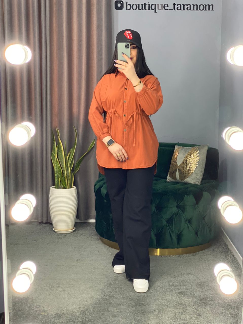 مانتو الیاف کمر گت کد 267