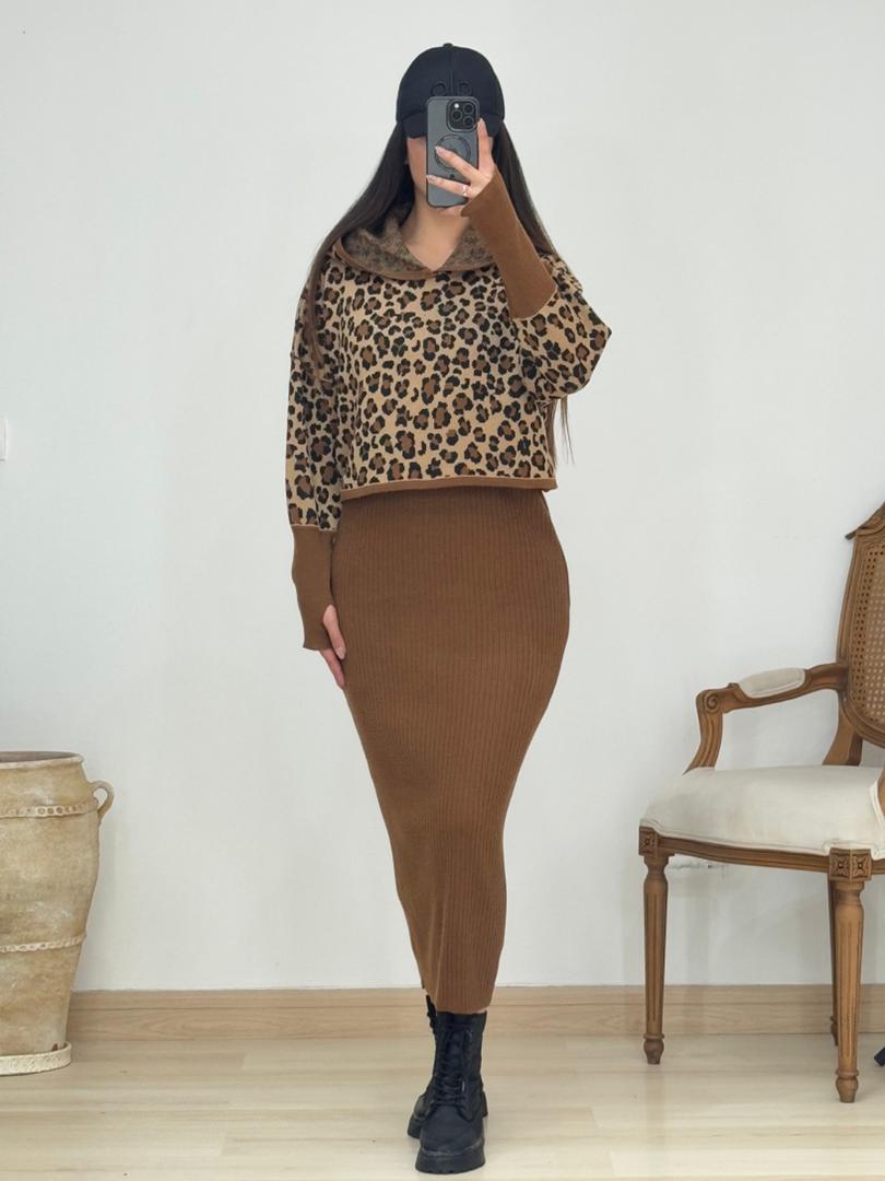 رویه و سارافون فینگردار پلنگی کد 12992