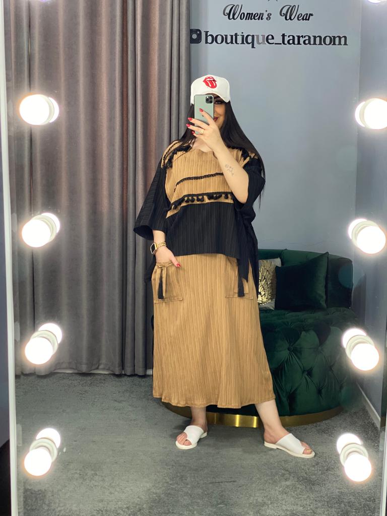 مانتو دو تیکه مونتریا  کد 443