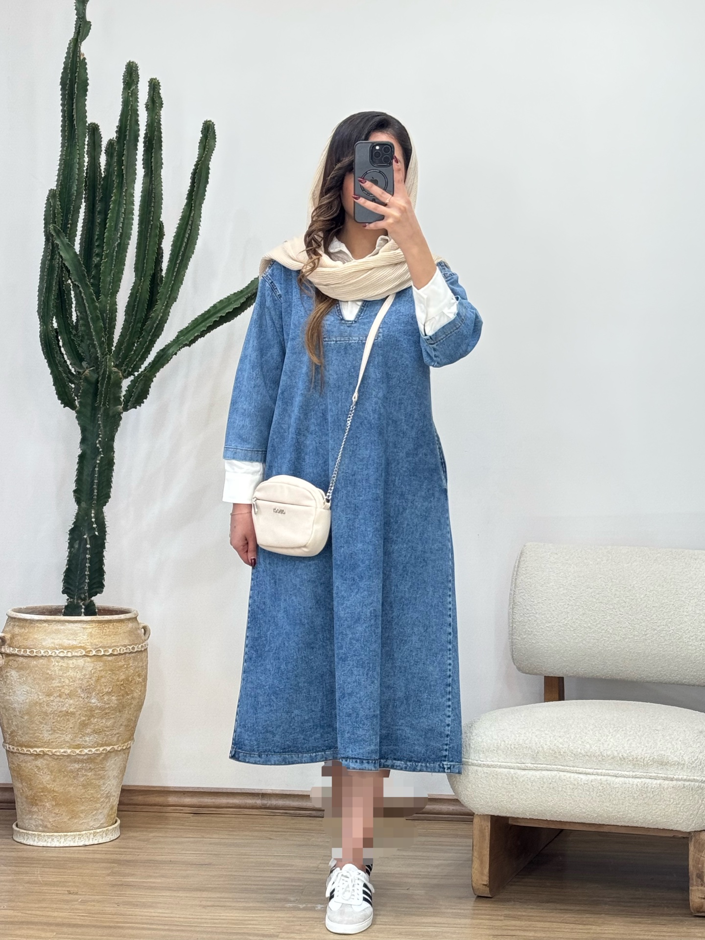 مانتو جین یقه مردونه  ترک کد 12284