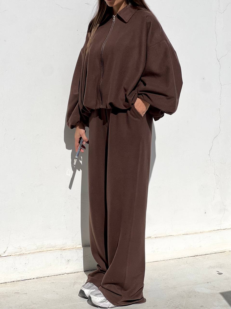 ست بامبر و شلوار بازل کد 12877