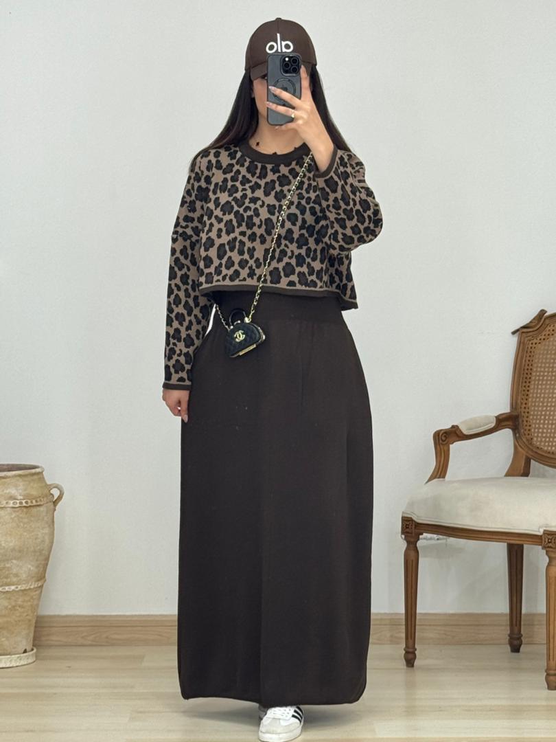 رویه و سارافون پلنگی کد 12982