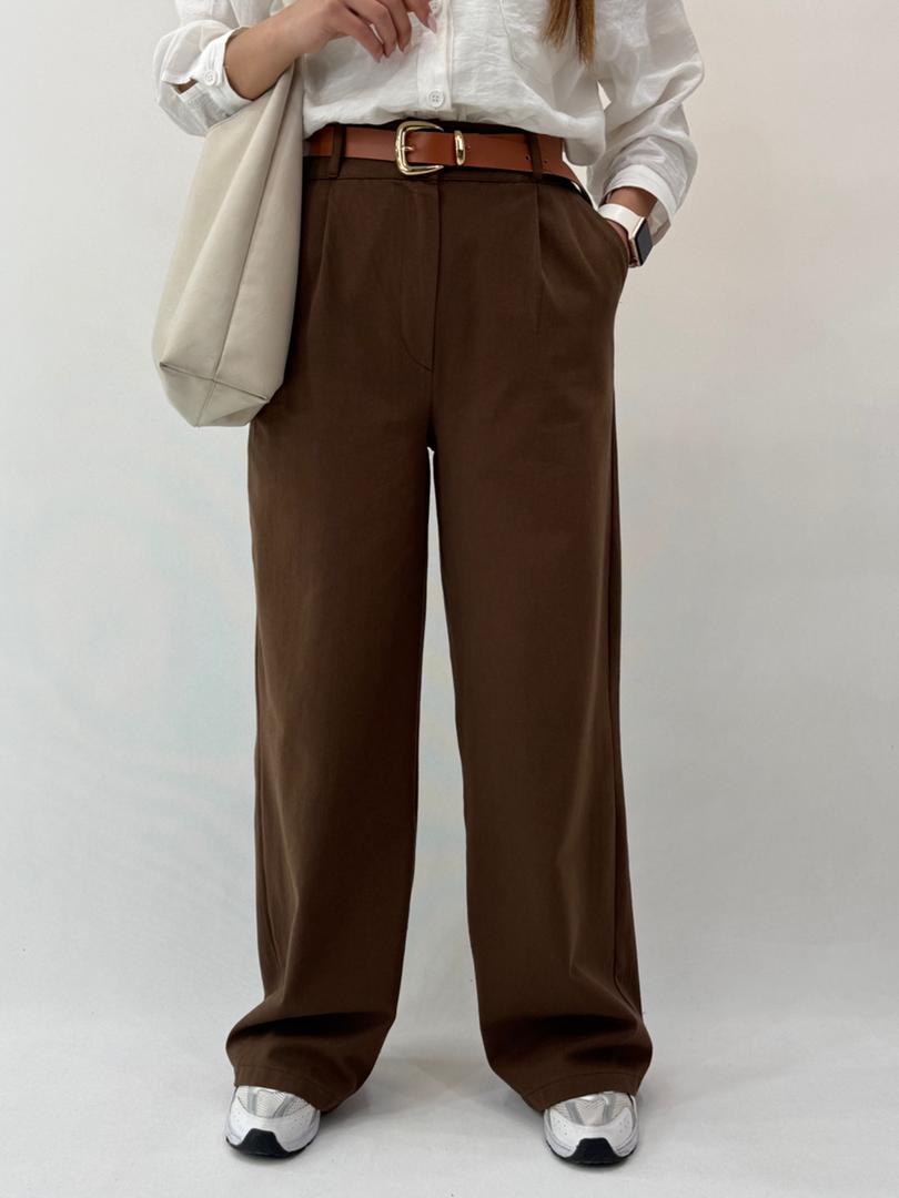 شلوار کتان بگ کد 12795