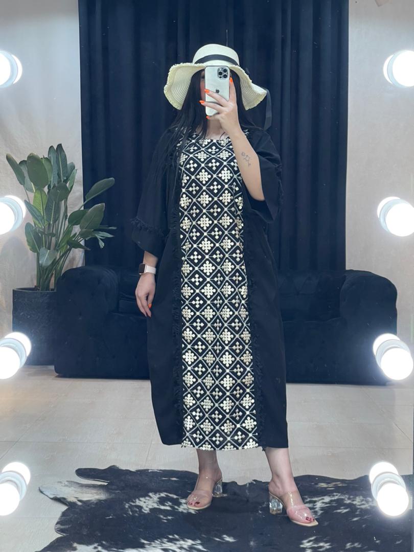 مانتو پیراهنی خرجکار هندی کد 11147