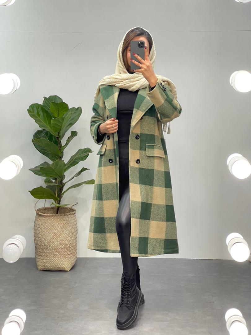 پالتو چارخونه آستردار کد 11327