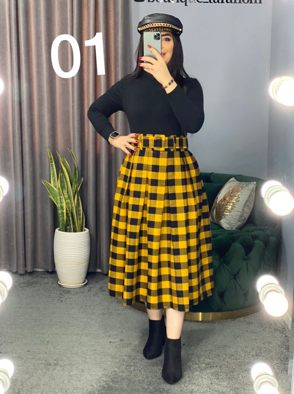 دامن چهار خونه کشمیر کد 164