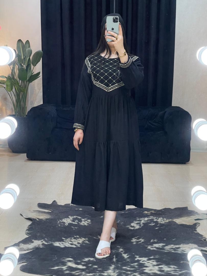 مانتو پیراهنی خرجکار هندی کد 1004