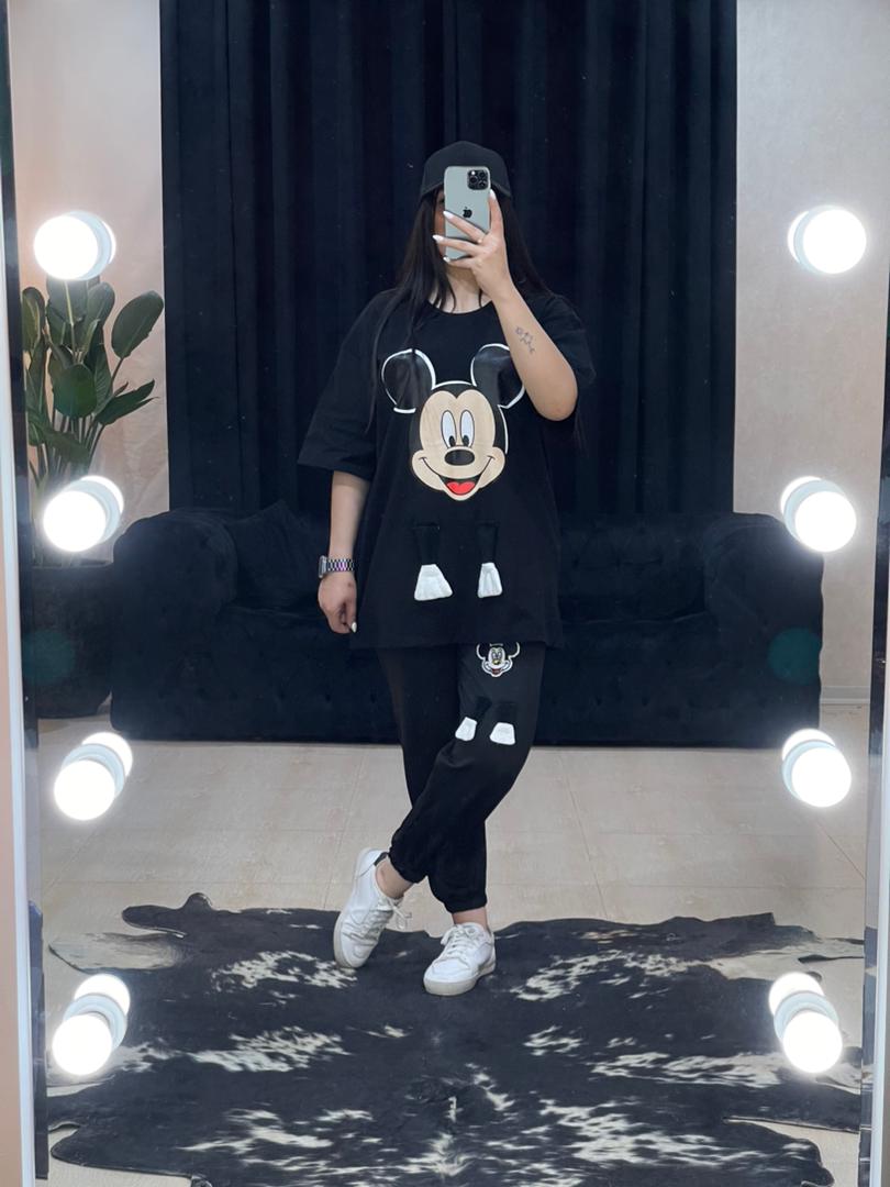 ست تیشرت و شلوار میکی موس کد 1005