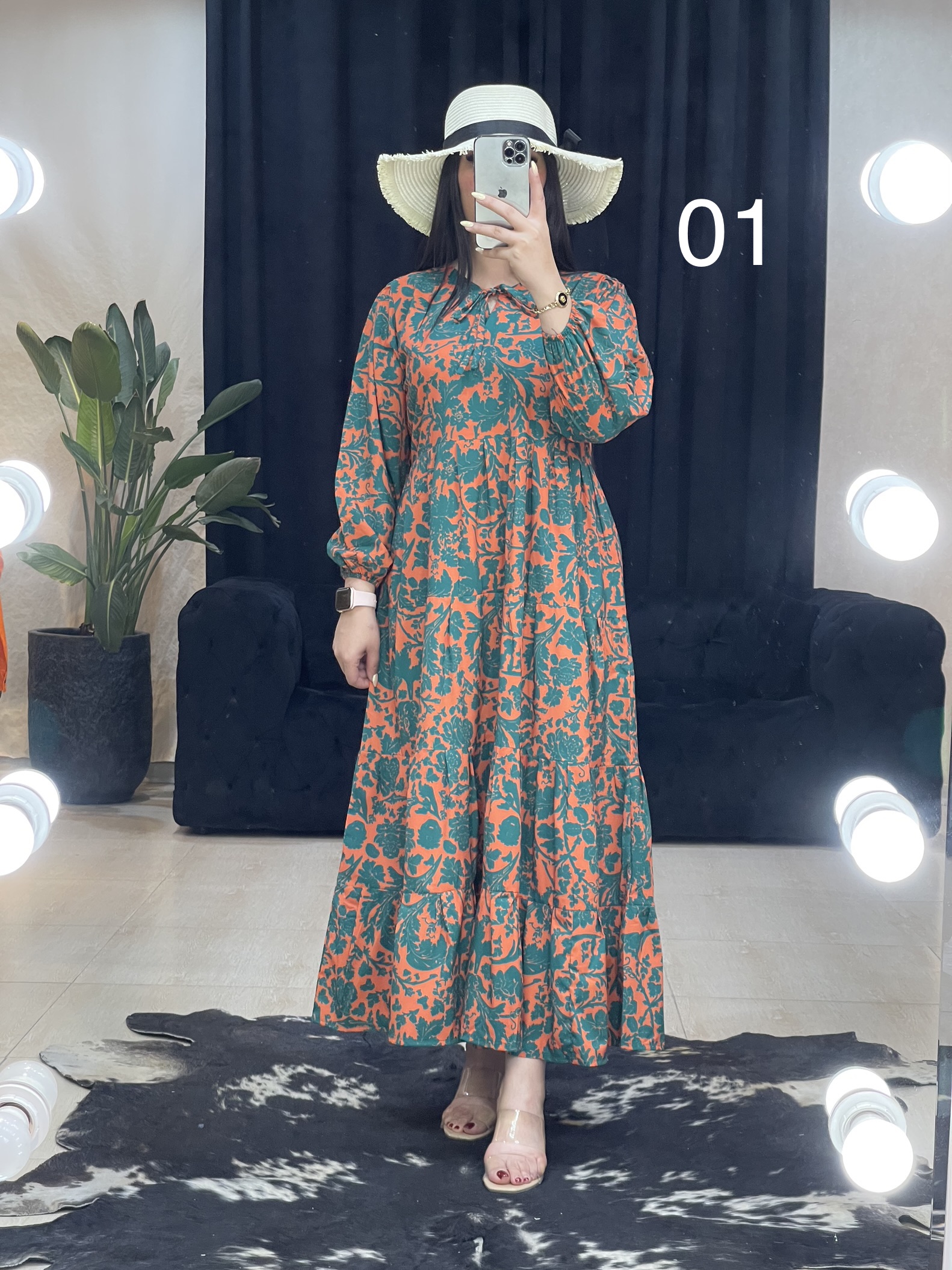 پیراهنی طرحدار ترک 11321