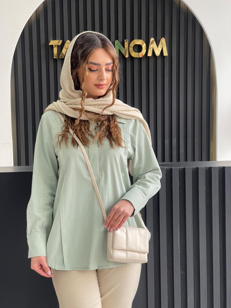 مانتو لینن جلو بسته کد 11479