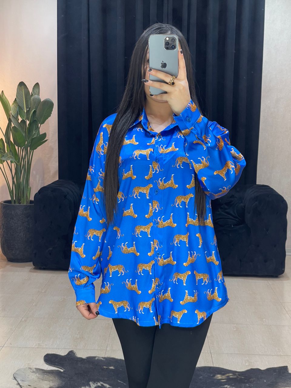 شومیز ساتن ببری کد 868