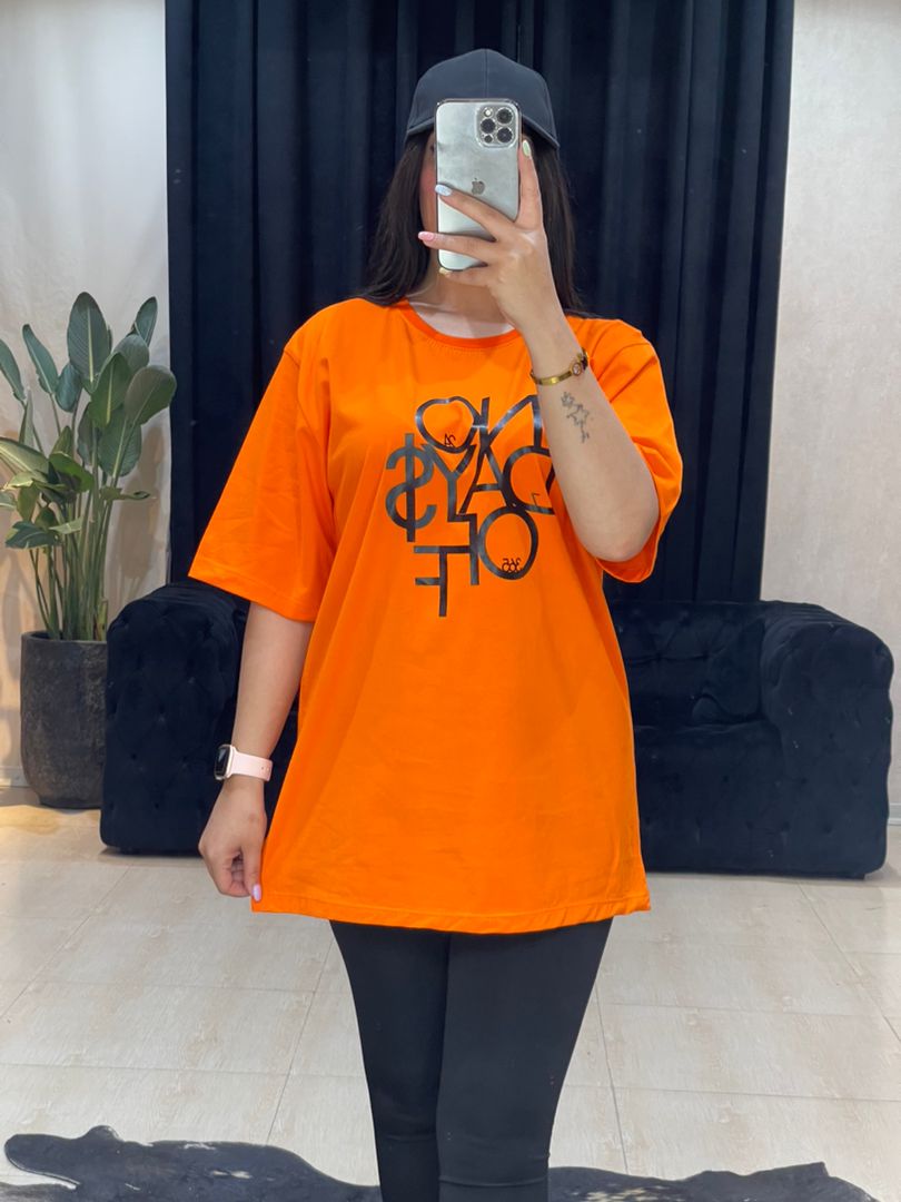 تیشرت لانگ حروف کد 1150