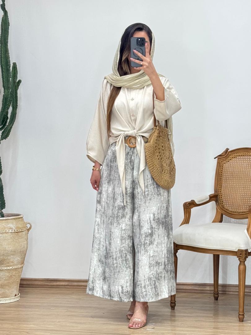 ست شومیز و دامن شلواری کد 12523