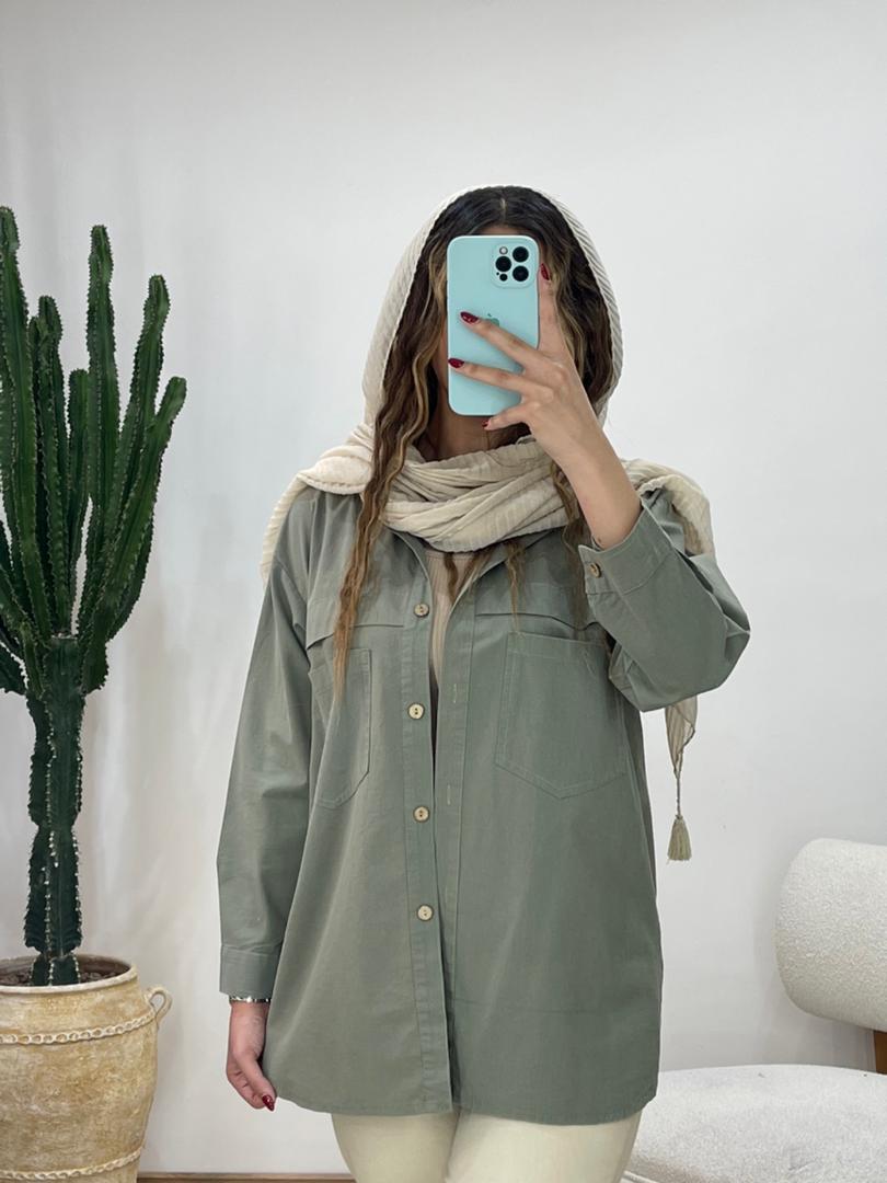 شومیز لینن رنگارنگ کد 11863