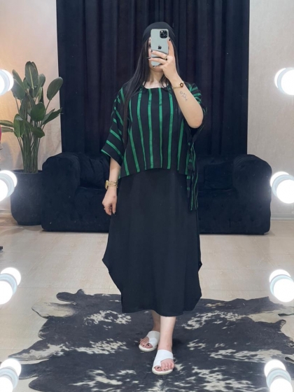 رویه و سارافون راه راه کد 877