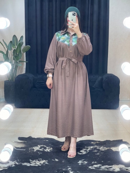 مانتو پیراهنی ماکسی کد 11118