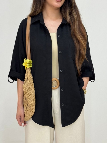 شومیز السا تک جیب  کد 12401