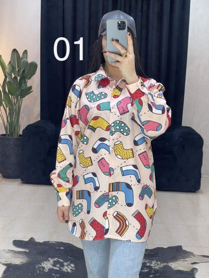 شومیز مانتویی عروسکی کد 871