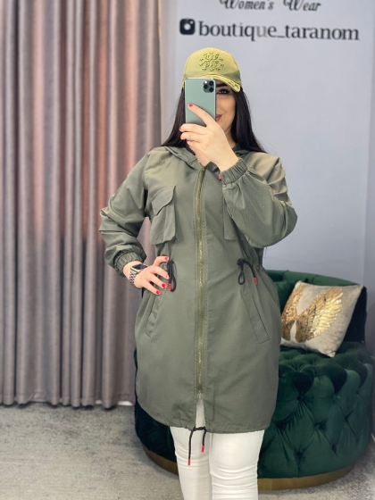 مانتو چهار جیب کمر گت کد 328