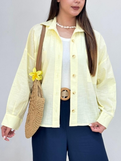 شومیز لینن نارون کد 12677