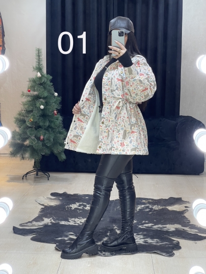 کاپشن داخل پشمی ترک کد 687