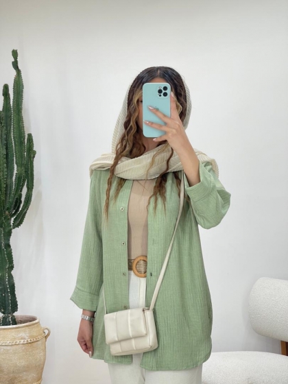 شومیز مانتویی گیلاس کد 11997