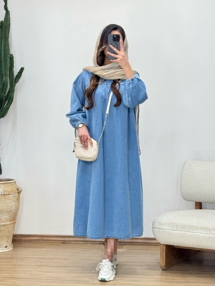 مانتو پیراهنی جین هلما کد 12381