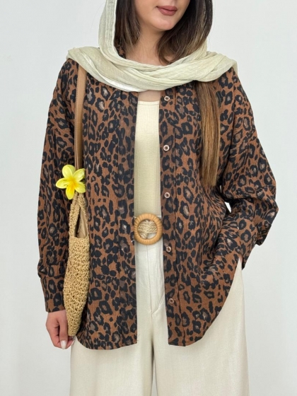 شومیز پلنگی کد 12697