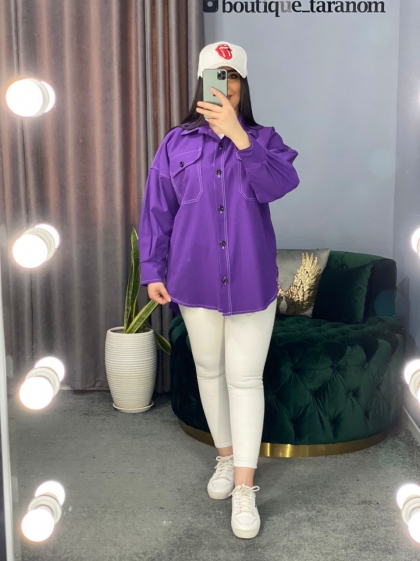 شومیز مانتویی جلو دکمه کد 404