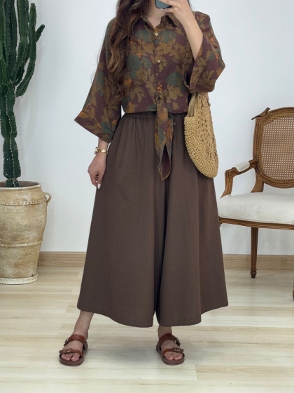 دامن شلواری برشکا کد 12597