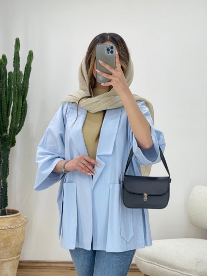 مانتو جیب مثلثی کد 11733