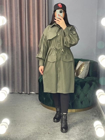 مانتو دانشجویی استین پفی کد 567