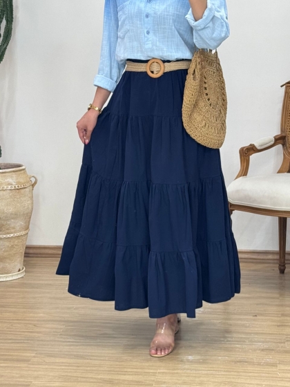 دامن طبقه ای ساده کد 12524