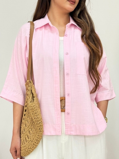 شومیز لینن نوتلا کد 12602