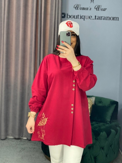 تونیک نه دکمه گندم کد 438