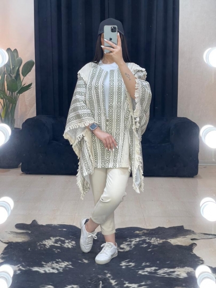 مانتو پانچ ریش کد 951