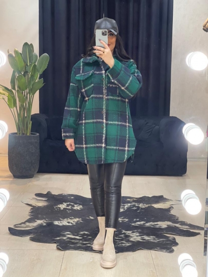 پالتو چارخونه ضخیم کد 691