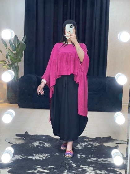 ست رویه و سارافون شقایق کد 1067