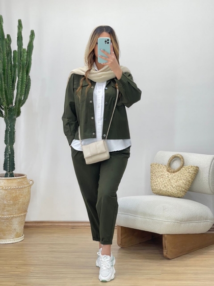 ست سه تیکه کت و شومیز و شلوار کد 11779