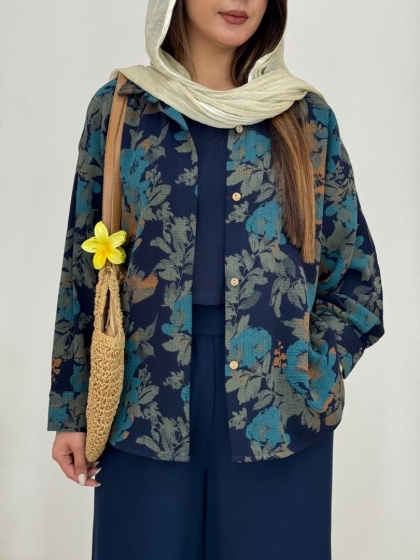 ست شومیز و کراپ ایتالیایی کد 12626