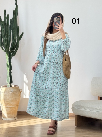 پیراهن گل گلی کد 12272